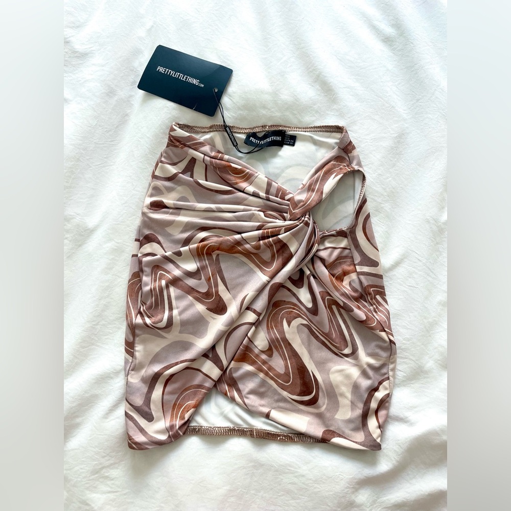 Pretty Little Thing Mocha Knot Skirt